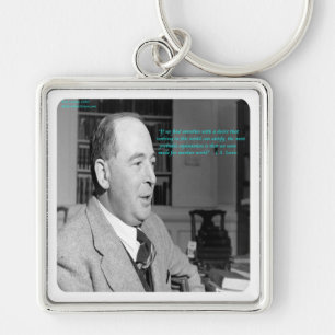 CS Lewis & "Andere Werelden" citaat Sleutelhanger
