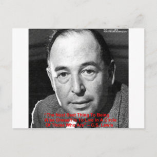 CS Lewis "Surround Yourself" Wisdom Quote Gifts Briefkaart