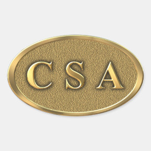 CSA Burgeroorlog Sticker