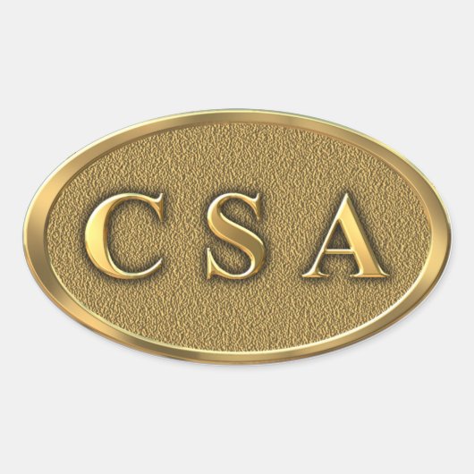 CSA Burgeroorlog Sticker (Voorkant)
