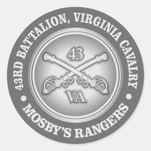 CSC - Mosby's Rangers Ronde Sticker (Voorkant)