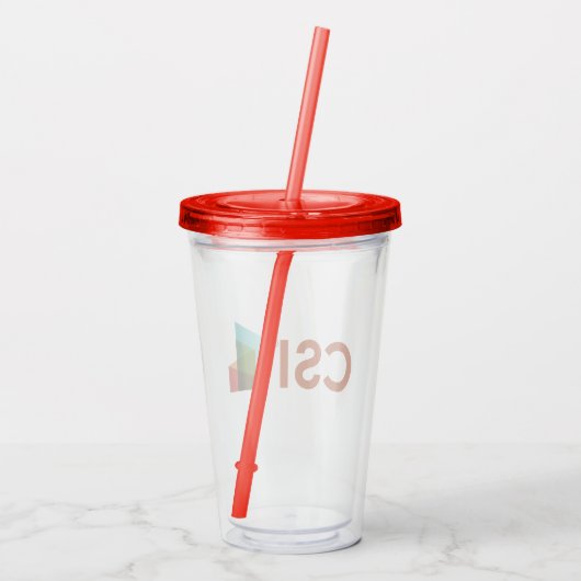 CSI Acrylwaterfles Acryl Drinkbeker (Achterkant)