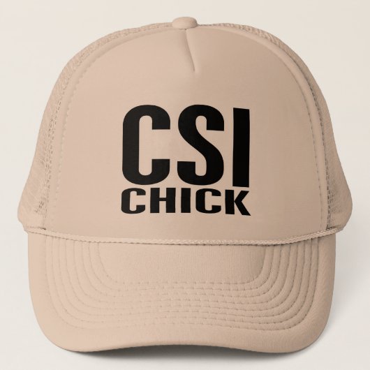 CSI Chick 1 Trucker Pet (Voorkant)