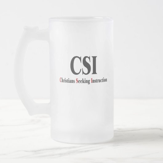 CSI-christenen Matglas Bierpul (Links)