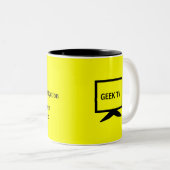 CSI - een GEEK TV-mok Tweekleurige Koffiemok (Voorkant rechts)