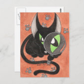 CSI Onyx Cat Briefkaart (Voorkant / Achterkant)