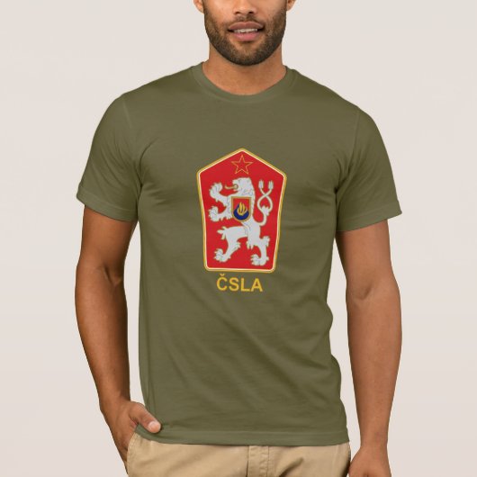 ČSLA - T-shirt tchèque d'emblème de l'armée (Devant)