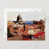 Csontvariatie - Uitzicht van het dode Zee van het Briefkaart (Voorkant / Achterkant)