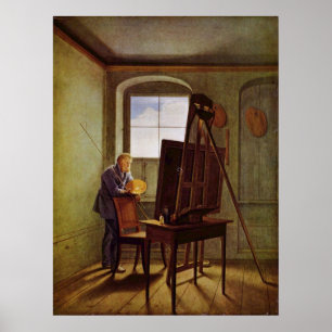 Cspar David Friedrich in Studio Poster