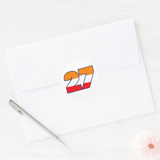 CSREP27 RONDE STICKER (Envelop)