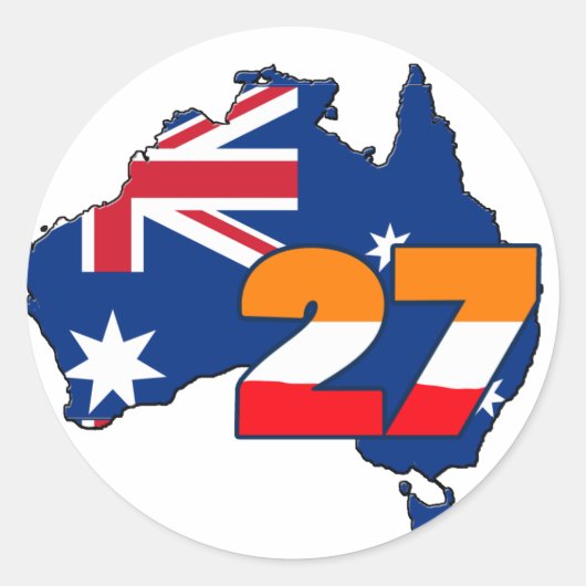 CSREP27austrailianew Ronde Sticker (Voorkant)