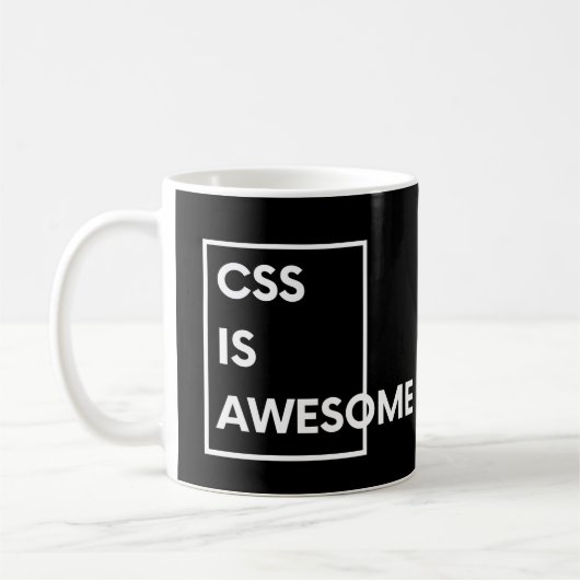 CSS Is Geweldig Grappige Codering & Programmeertaa Koffiemok (Links)