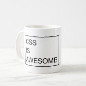 CSS *is* geweldige. Koffiemok (Voorkant links)