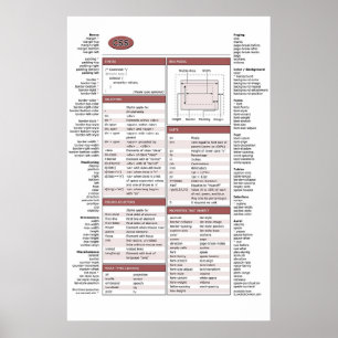 CSS-kauwblad Poster