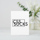 CSS-SUCKS BRIEFKAART (Staand voorkant)
