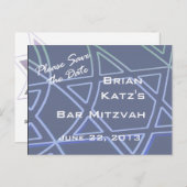 CStar of David Briefkaart (Voorkant / Achterkant)