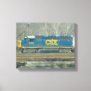 CSX Diesel-engine Canvas Afdruk