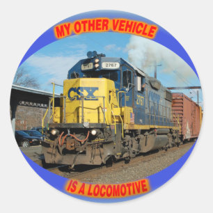 CSX-locomotief Ronde Sticker