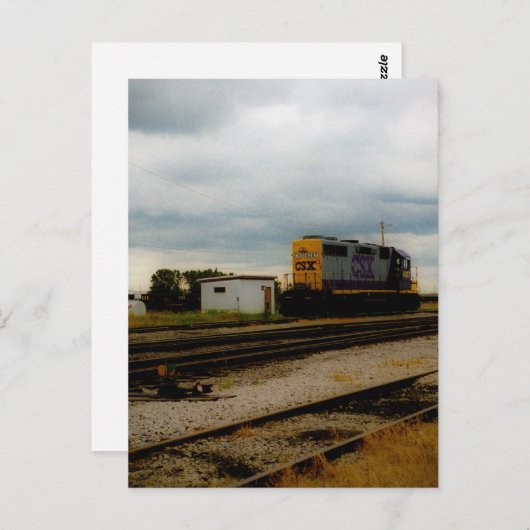 CSX Railroad Dieesel Yard Engine Toledo, OH Briefkaart (Voorkant / Achterkant)