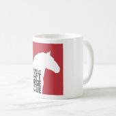 CT Draft Horse Rescue-mok voor koffie Koffiemok (Voorkant rechts)