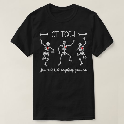 CT Tech Grappige Computertomografie Tech CT Techno T-shirt (Design voorkant)