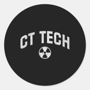 CT Tech Radiologie Technicus CT Technoloog Ronde Sticker