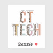 CT Technoloog, computertomografietechnoloog Sticker (Vel)