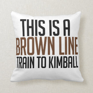 CTA Brown Line Pillow Kussen
