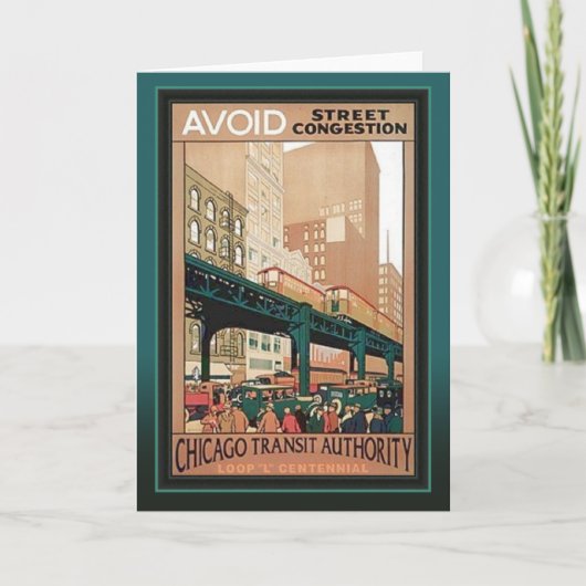 CTA Loop Centennial Chicago Kaart (Voorkant)