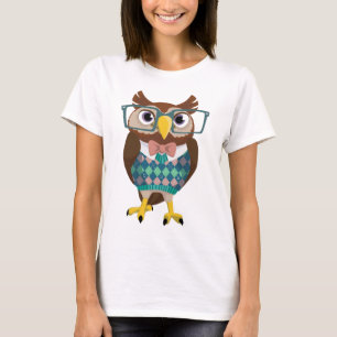 Cte Nerdy Glasses Owl T-shirt