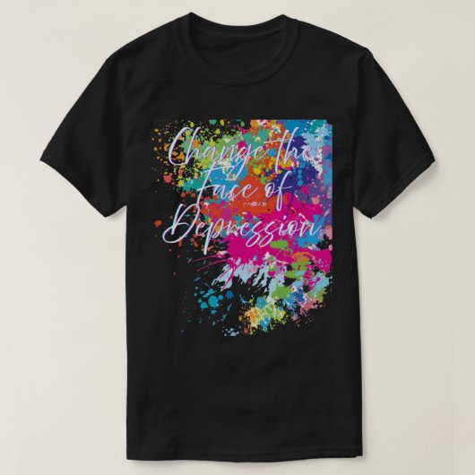 CTFOD Graffiti Splash T-shirt – Zwart Unisex (Design voorkant)