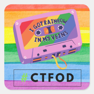 CTFOD- Rainbow in my veins- sticker