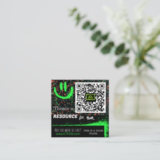 CTFOD Resource Directory Advocate Vierkante Visitekaartje (Staand voorkant)