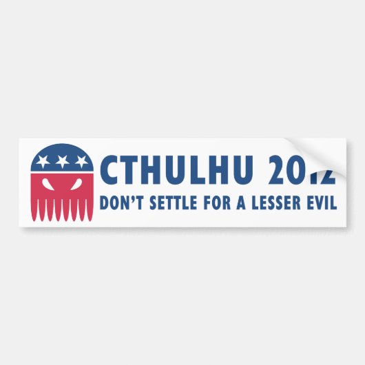Cthulhu 2012 bumpersticker (Voorkant)