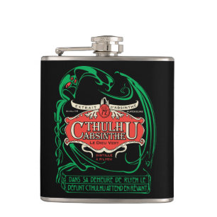 Cthulhu Absinthe-kolf Heupfles