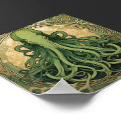 Cthulhu Art Nouveau Poster (Hoek)