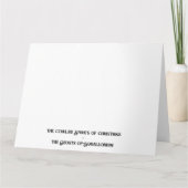 Cthulhu Christmas Spirits- The Ghost of Squalloriu Kaart (Achterkant)