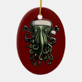 Cthulhu Claus Keramisch Ornament (Voorkant)