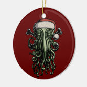Cthulhu Claus Keramisch Ornament (Links)