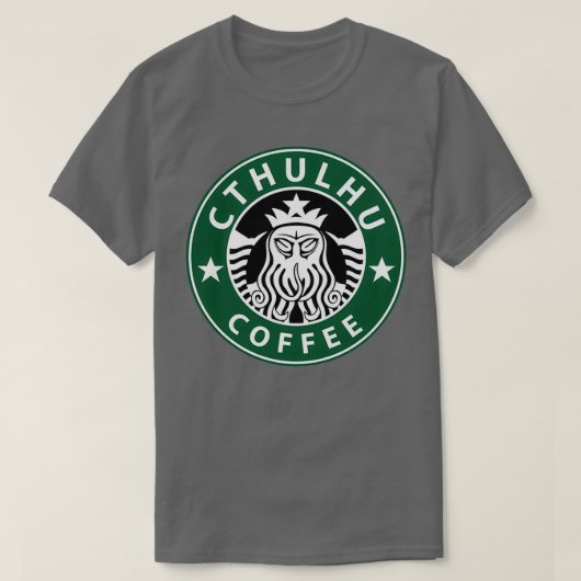 Cthulhu Coffee T-shirt (Design voorkant)
