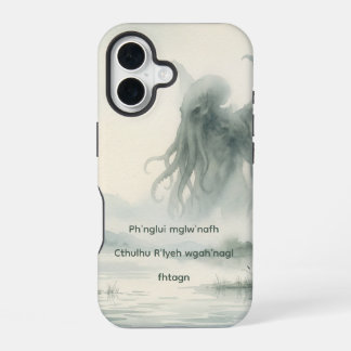 Cthulhu Droomige Waterverf Lovecraft iPhone 16 Hoesje