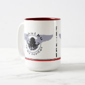 Cthulhu est ma tasse ROUGE de RAYURE de co-pilote (Devant gauche)