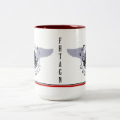 Cthulhu est ma tasse ROUGE de RAYURE de co-pilote (Centre)