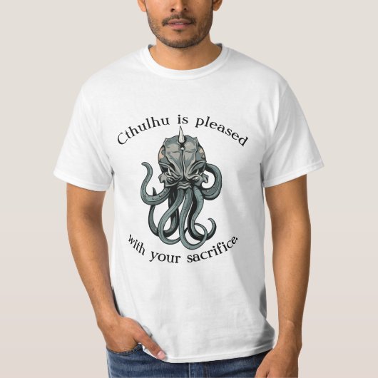 Cthulhu est T-shirt heureux (Devant)