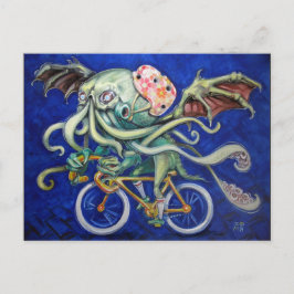 Cthulhu Fiets Briefkaart