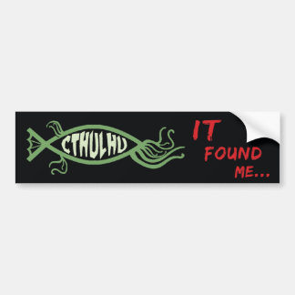 Cthulhu Fish Bumpersticker - Lovecraft