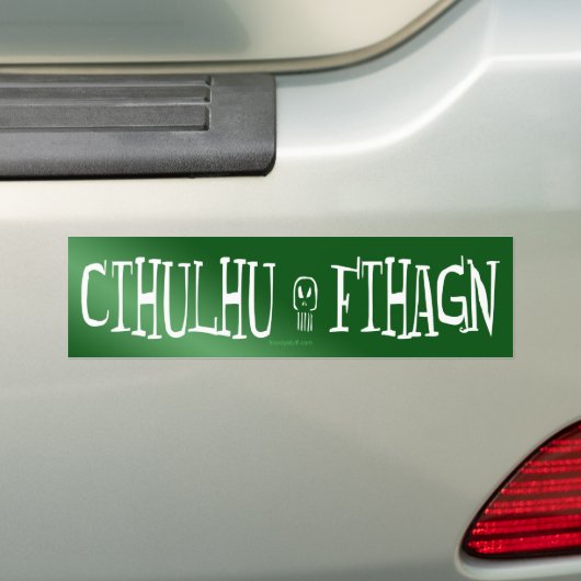 Cthulhu Fthagn Bumpersticker (Op auto)