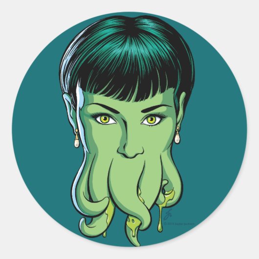 Cthulhu Girl Sticker (Voorkant)