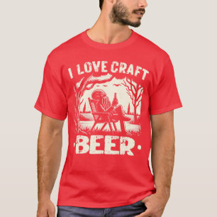 Cthulhu Ik hou van ambachtelijk bier Kosmische Hor T-shirt