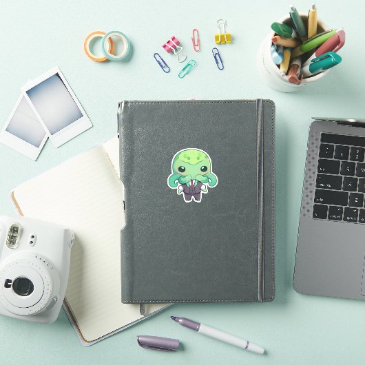 Cthulhu in een Suit-Sticker Sticker (iPad Cover)